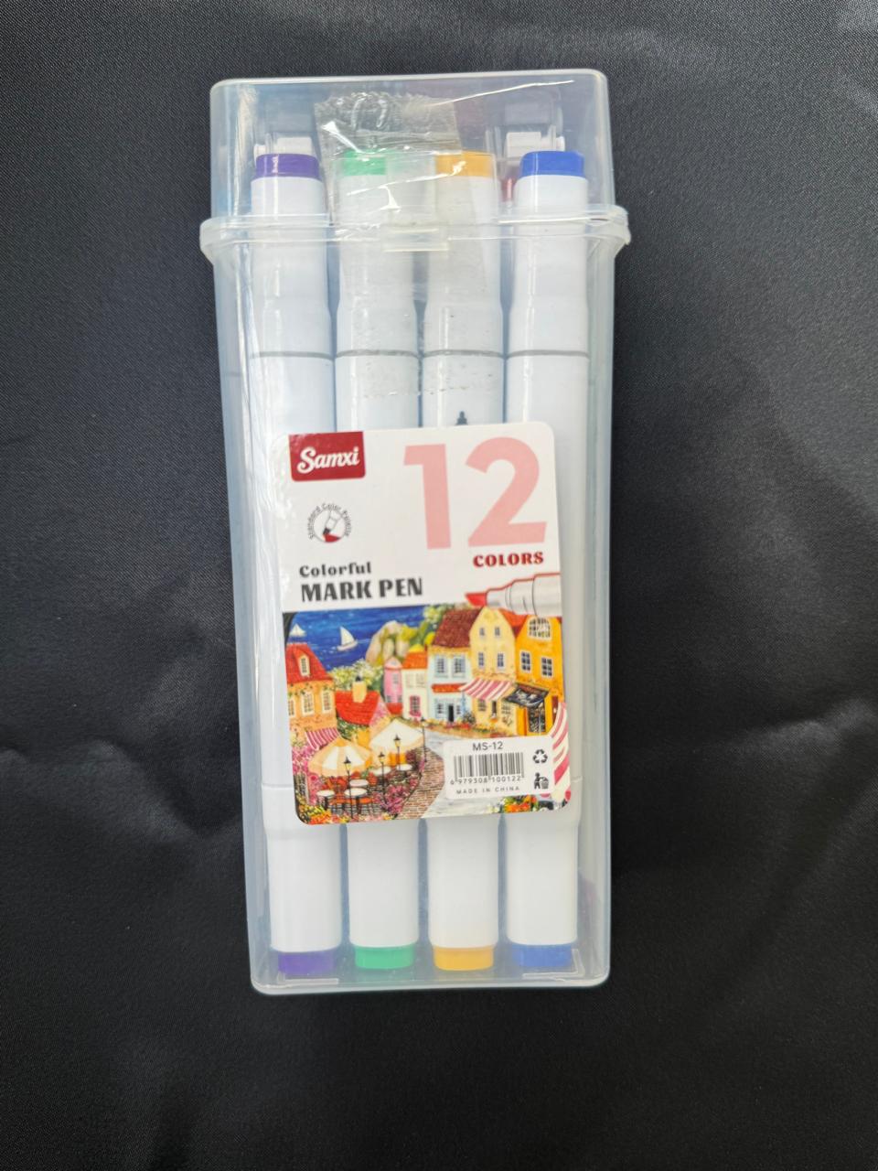 Dual Tip Art Markers Set 12 & 24 Vibrant Colors