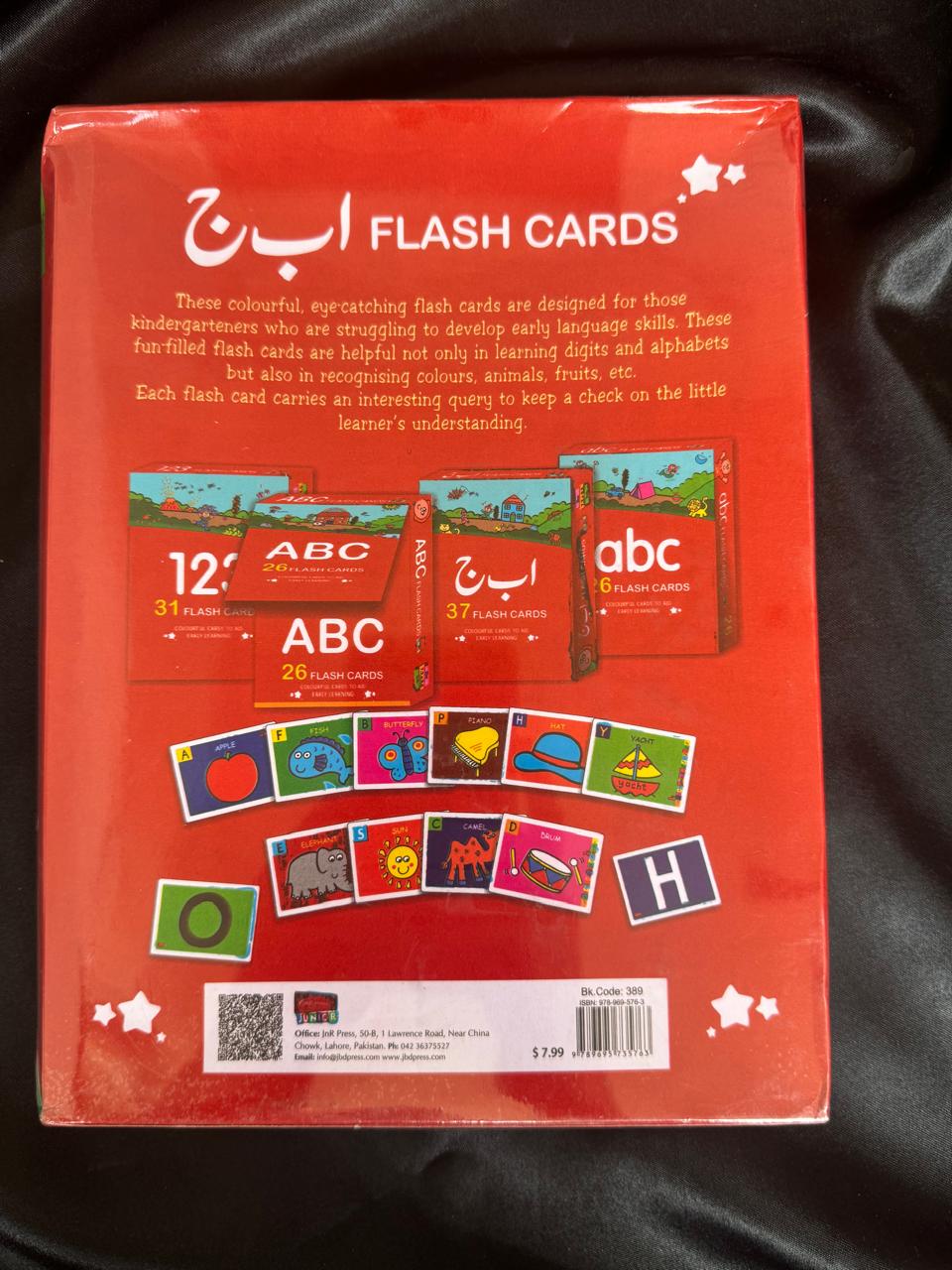 Urdu Alphabet Flash Cards – 40 Educational Learning Cards