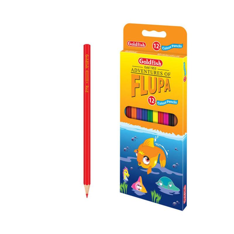 Goldfish 12 Long Colour Pencils