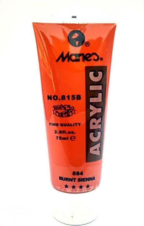Maries Acrylic Paints 75ml Tube Burnt Sienna
