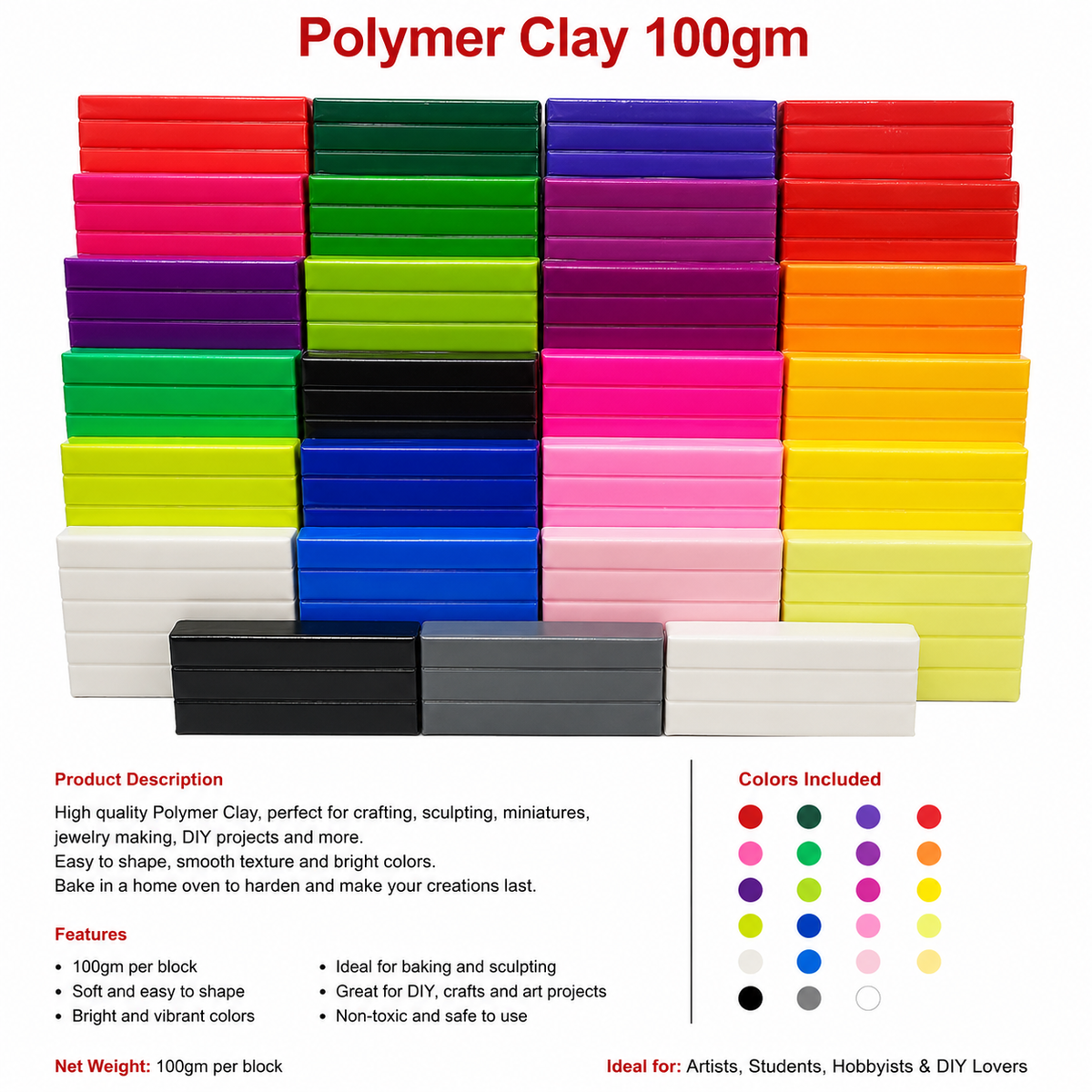 Polymer Clay 100gm