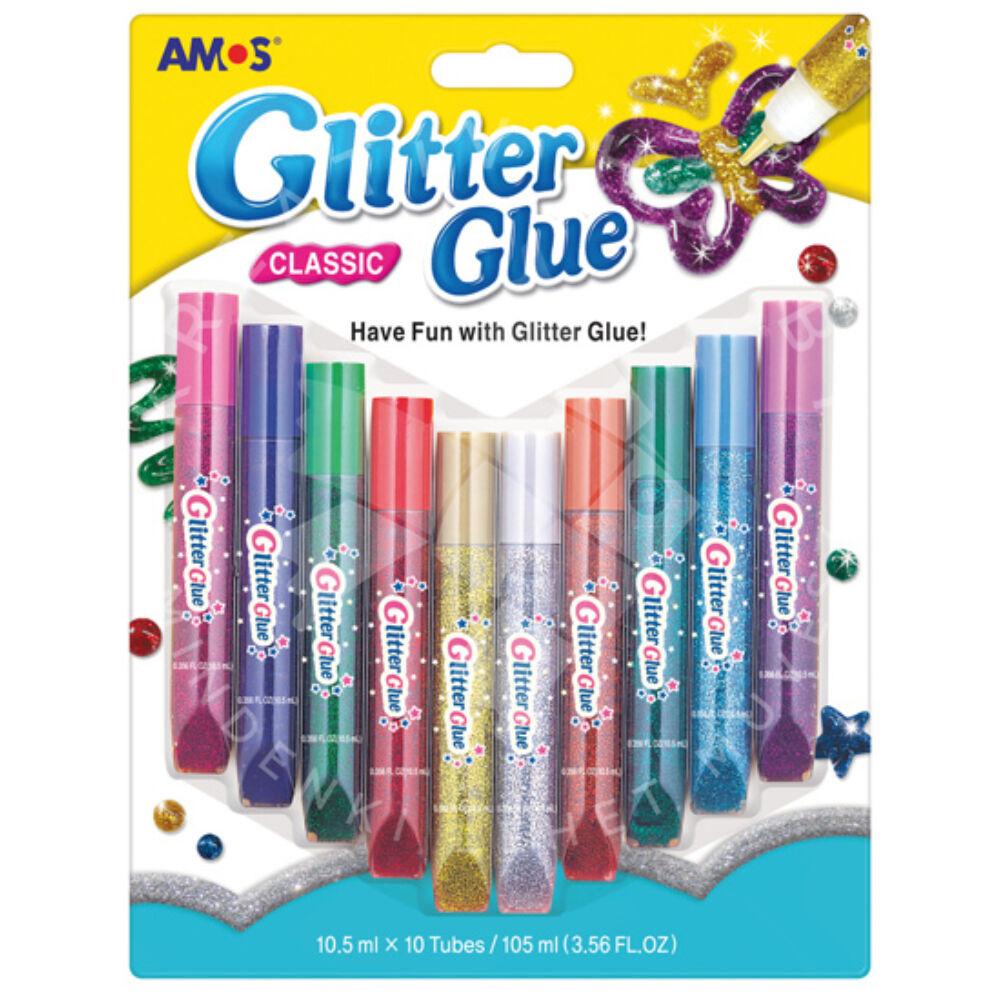 Glitter Glue Multicolors Pack of 10
