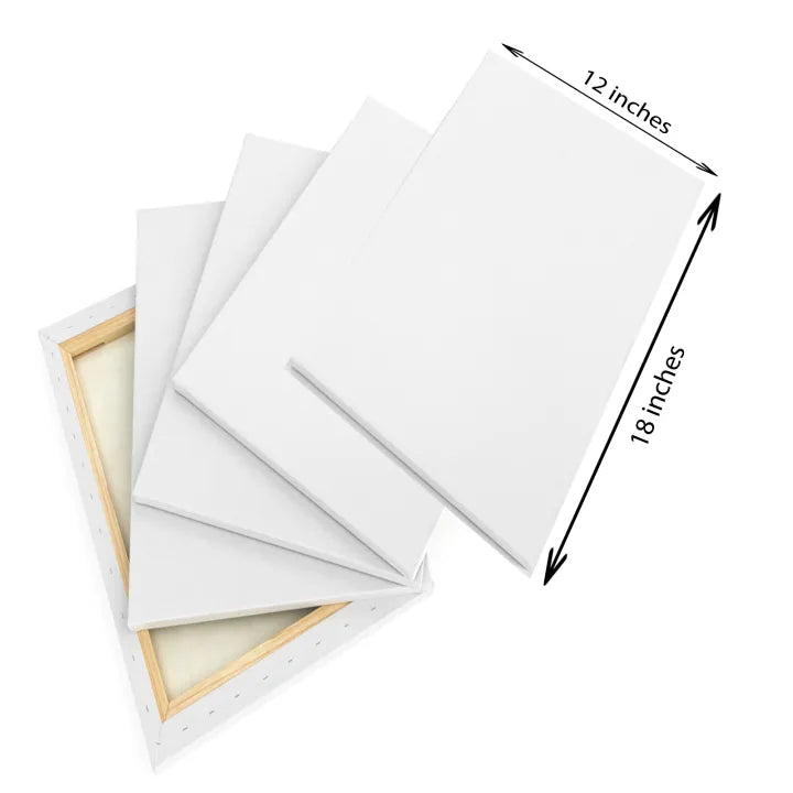 Canvas Board 12 x 18 Inches – Best for Acrylic & Oil Painting