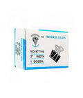 Pack of 12 Assorted Size Binder Clips