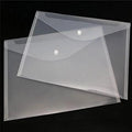 A4 Button File Folder – Transparent Snap Document Folder