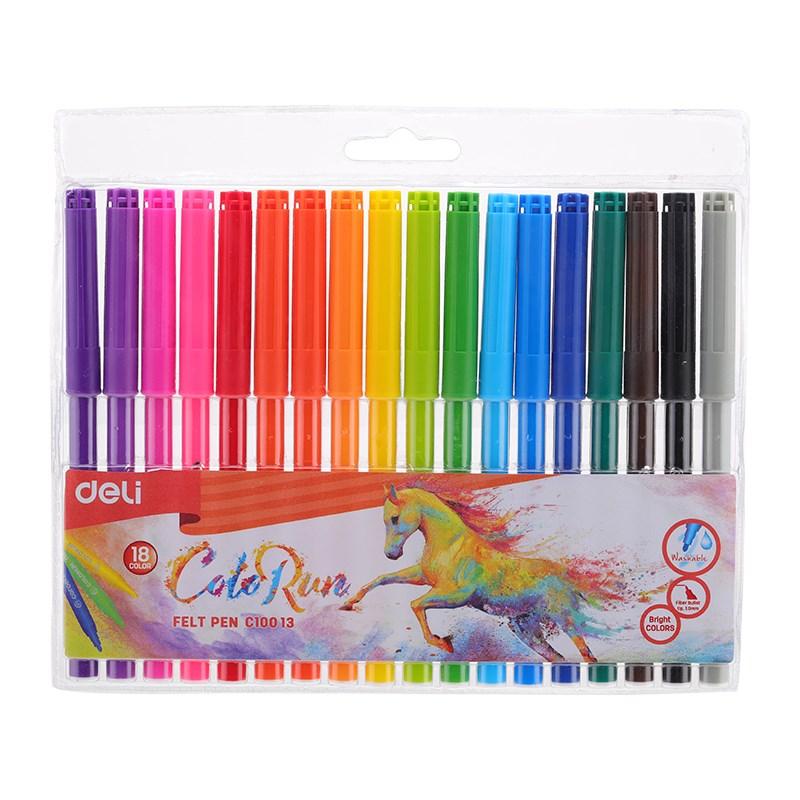 ColoRun Felt Pen Marker – Washable Markers (24 Colours)