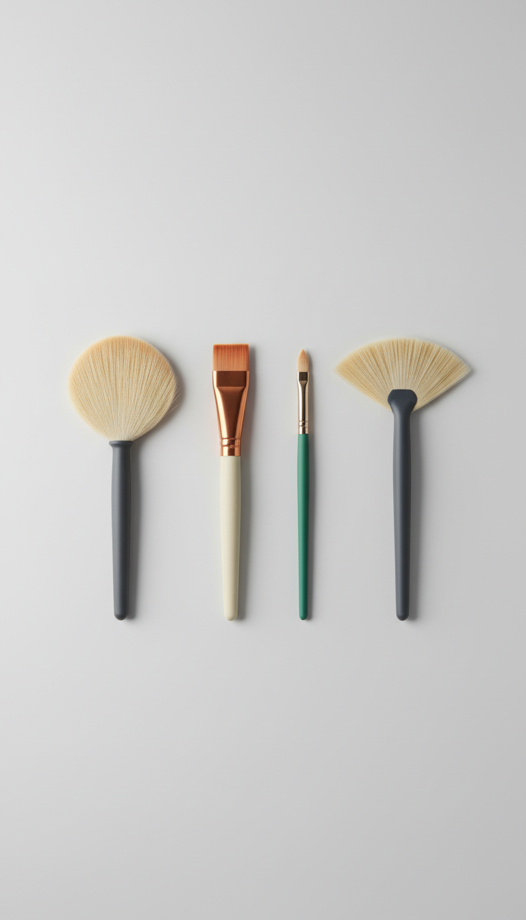Premium natural bristle brush set