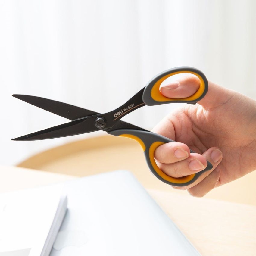 Deli Scissors Stainless Steel 6027
