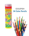 Goldfish 24 Color Pencils Full Size (Metal Tin Box)