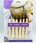 Single End Clay Wooden Tools 6-Pcs Set