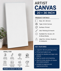 Artist Canvas 20 × 36 Inch