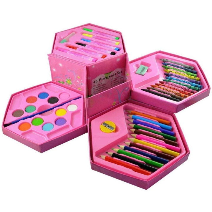 46 Pcs Art & Stationery Set
