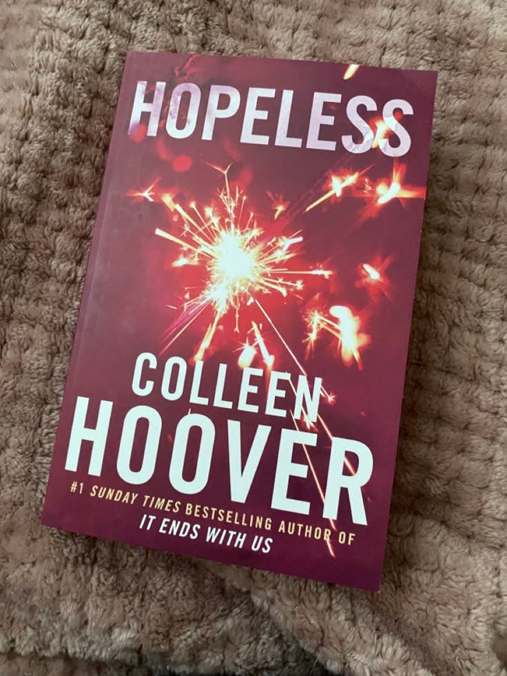 Hopeless english Book by Colleen Hoover