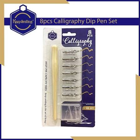 Keep Smiling Calligraphy Set 7 Nibs