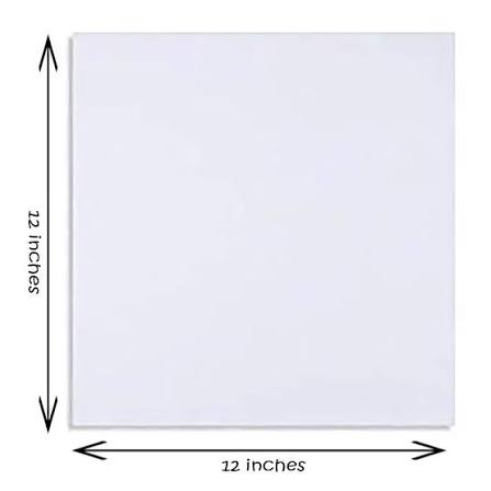 Canvas Board 12 x 12 Inch – For Acrylic Painting