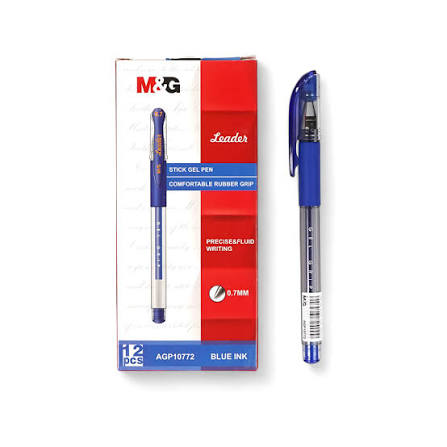 M&G Leader Gel Pen 0.5mm – Smooth Writing Blue