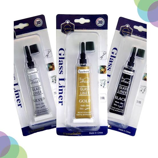 Keep Smiling Glass Paint Liner 3D Glass Color – 21ml
