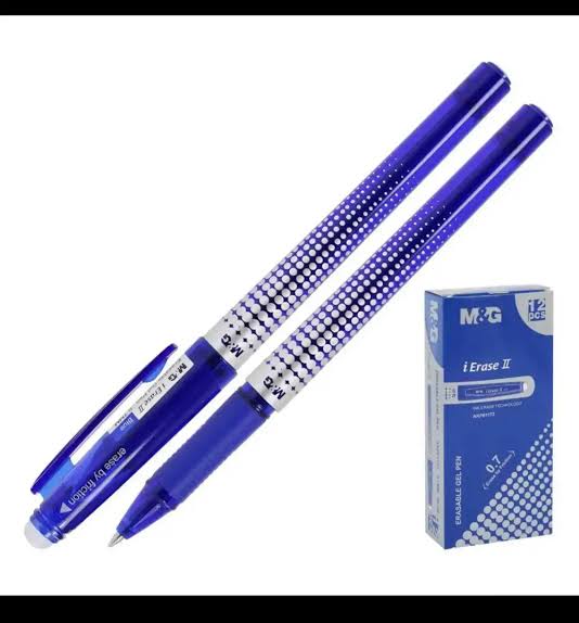 M&G iErase Retractable Gel Pen – 0.5mm blue