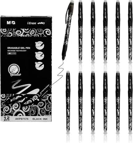 M&G iErase Retractable Gel Pen – 0.5mm black