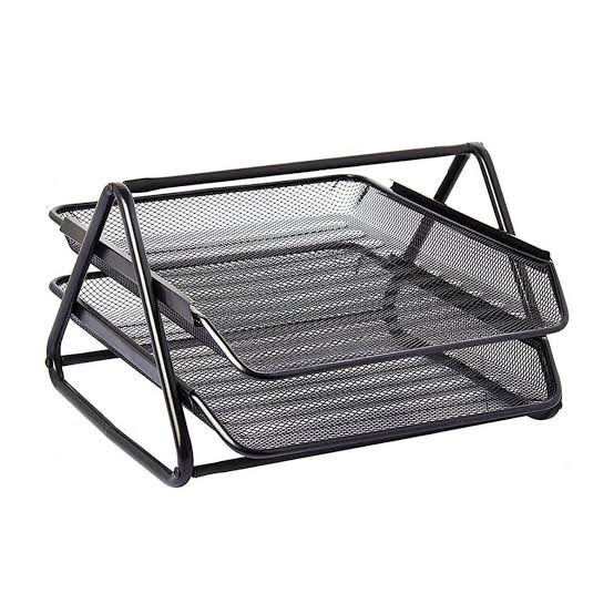 2-Tier Letter Tray Organizer  Desktop Document Holder