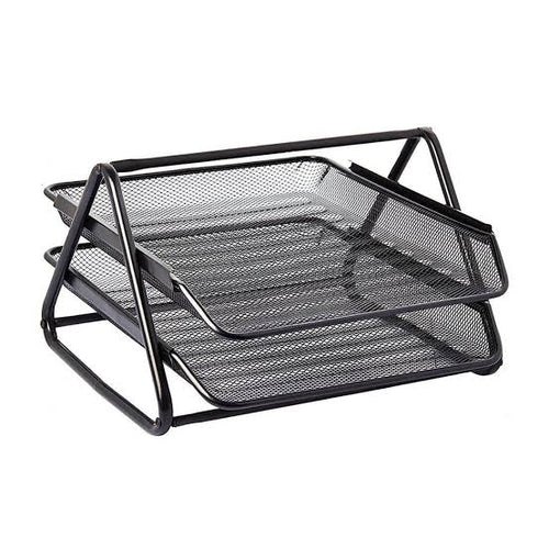 2-Tier Letter Tray Organizer  Desktop Document Holder