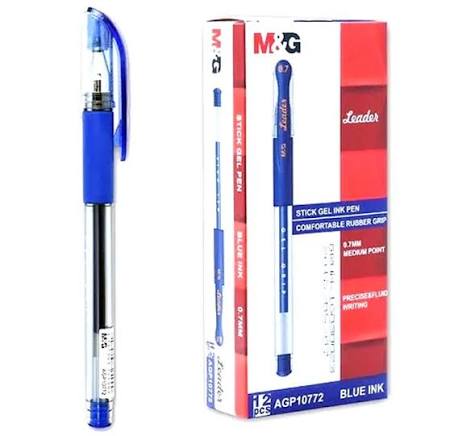 M&G Leader Gel Pen 0.5mm – Smooth Writing Blue