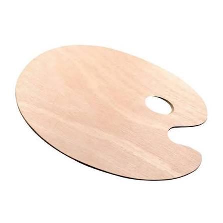 Wooden Artist Painting Palette (Oval)