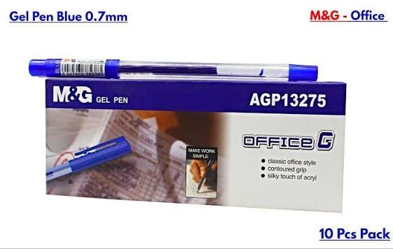 M&G Office Gel Pen 0.5mm Smooth Writing Blue Ink