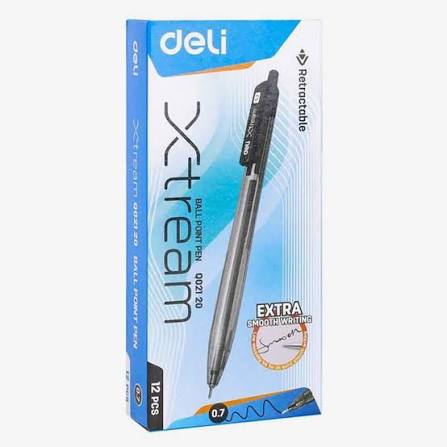Deli Xtream Retractable Ball Pen 0.7mm – Extra Smooth Writing