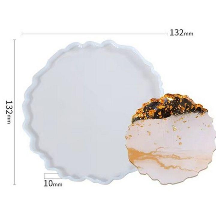 5-Inch Irregular Round Silicone Resin Coaster Mold (Wave Edge)