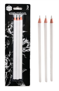 White Charcoal Pencils 3 pcs