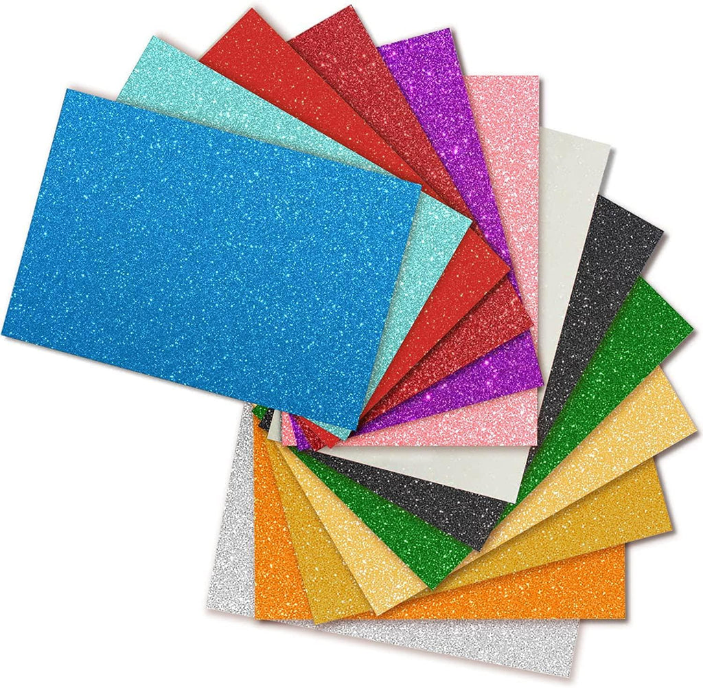 Glitter Foam Sheet Sticker Pack of 10