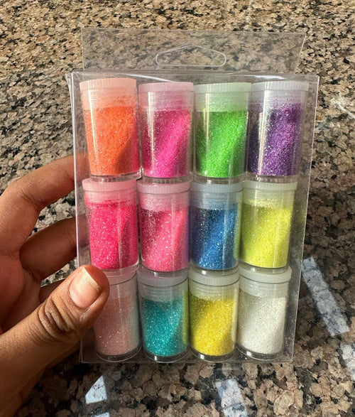 12 Bottles Glitter Powder Shakers
