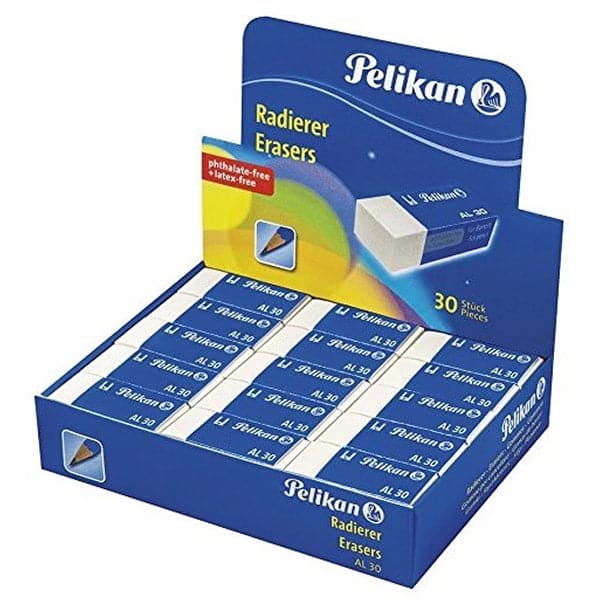 Pelikan AL-30 Premium Erasers Box – 30 Pieces