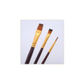 Keep Smiling Artist Flat Paint Brush Pack of 3