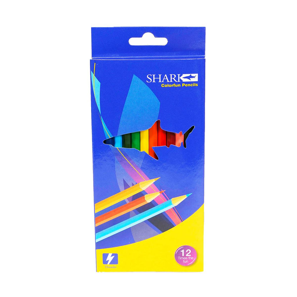 Shark Thunder Colour Pencils – 12 & 24 Colors