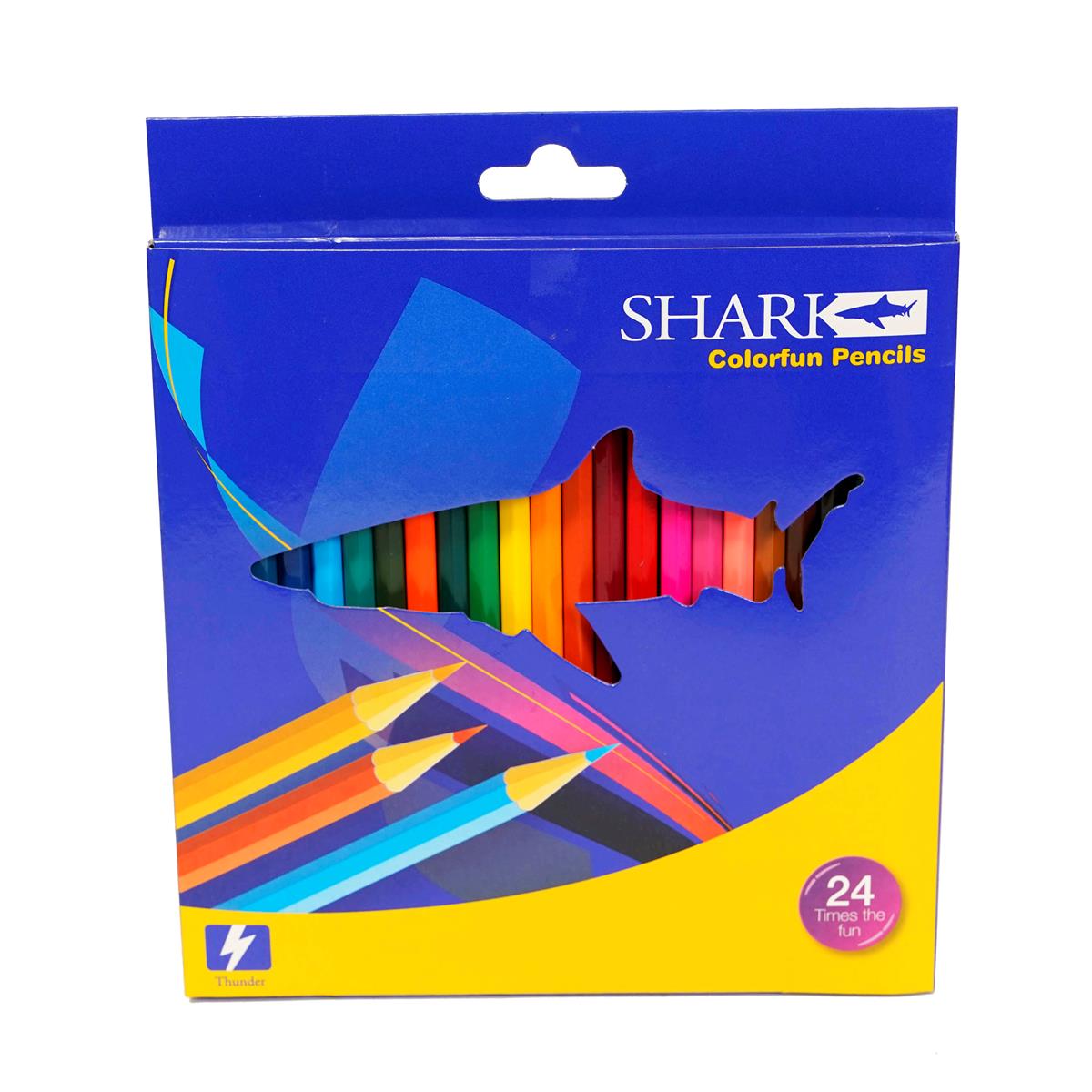 Shark Thunder Colour Pencils – 12 & 24 Colors