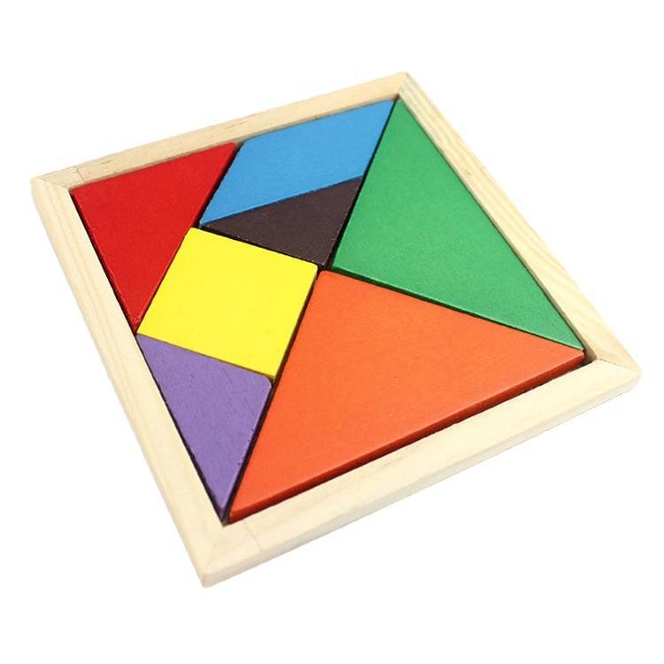 Wooden Tangram Shape Puzzle