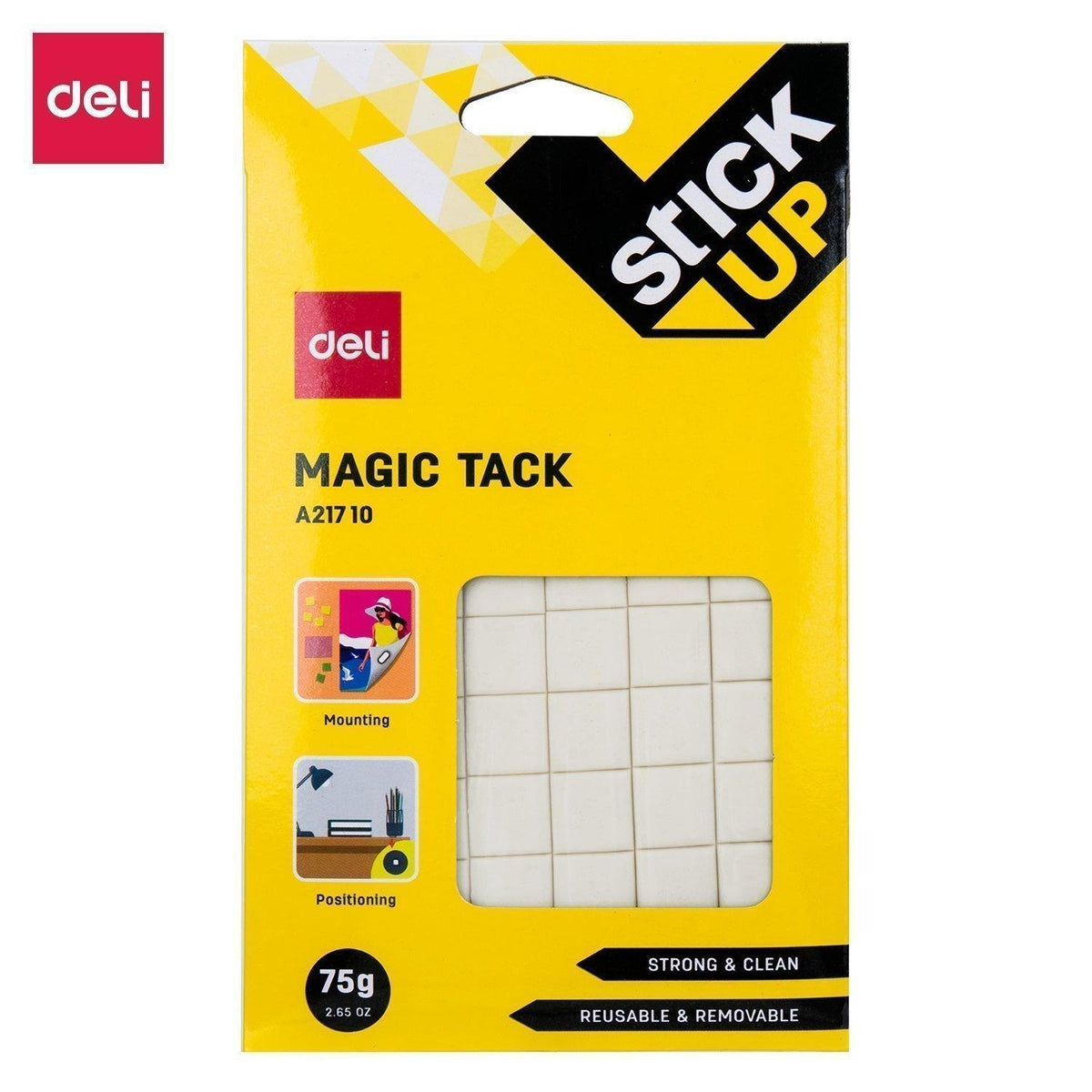 Magic Tack White Adhesive Sticky Tac Removable Squares – EA21710